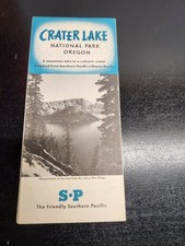 1950 Crater Lake National Park Oregon Travel Brochure Southern Pacific Railroad picture