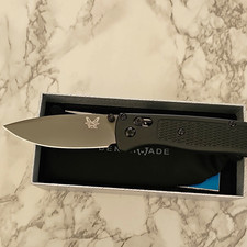 Benchmade 533 Mini Bugout Pocketknife Axis Lock Stainless Drop Point Plain Black picture