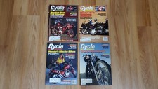 Cycle Magazine Lot Set Feb - May 1988 Motorcycle Dirt Bike Motor Sport VINTAGE picture