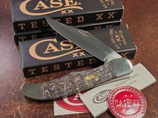 Case XX Knives Folding Hunter – Smooth Black Curly Oak Wood 7165 SS 14008 picture
