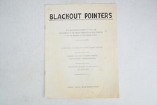 WWII Ephemera, 1941 Blackout Pointers, Air Raid Instruction, Pacific Gas & Elect picture