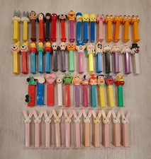 LOT OF (53) VTG PEZ DISPENSERS: Batman, Spiderman, Wonderwoman, Garfield, Tweety picture