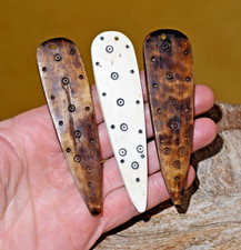 Ethiopian Hand Carved Medicine Stick Pendants Protection Evil Eye African Amulet picture