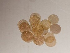20 Brass smoking screens for pipes 3/4
