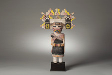 Circa 1920’s Hopi Palhik Mana Katsina Doll with Painted Tableta picture