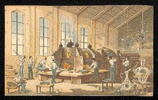 General Italian Exhibition in Turin, 1884 Victorian Trade Card Glass Making picture
