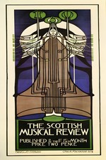 Charles Rennie Mackintosh - The Scottish Musical Review Poster c1900s - 24x36” picture