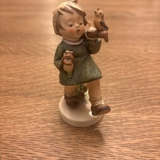 Goebel M.I. Hummel Gay Adventure Porcelain Boy Figurine Hand Painted 1971 4.5” picture