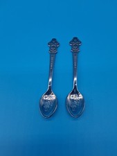 Pair Vintage Rolex Bucherer Souvenir Spoons Lucerne Geneve Silver-Plate Lot of 2 picture