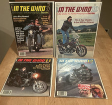 Lot of 4 Vintage 1980's In the Wind Magazines by Easyriders #9 #10 #11 #12 picture