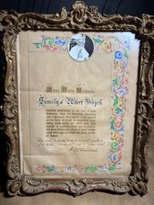 Vintage Vatican Framed Apostolic Blessing Pope Plenary Indulgence Albert Wojcik picture