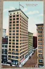 WALDHEIM BUILDING Kansas City MO Postcard VTG 1910 AMERICHROME Litho UNPOSTED picture