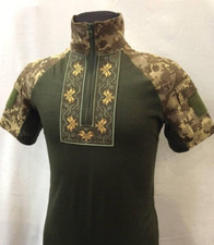 Ubaks summer with embroidered polo pixel pixel Ukraine Multicam Khaki Male new picture
