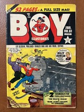Boy Illustories #61: GD/VG to VG+ & Up, Complete Super 1951 $12 Ship w/Sign picture