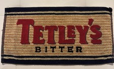 RARE VINTAGE TETLEY’S BITTER BEER BAR TOWEL MINT CONDITION.   picture