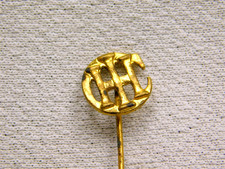 Antique IHC International Harvester Co Original Logo Brass Advertising Stick Pin picture
