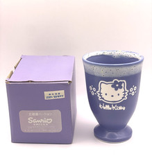 Vintage 1998 Hello Kitty Hokkaido Limited Ceramic Mug Goblet Cup Rare Sanrio picture