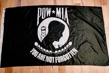 3x5 POW MIA Flag Outdoor Heavy Duty You Are Not Forgotten Veteran Marine Army picture