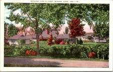 Winona Lake Indiana Bethany Girls Camp 1943PM Caught Some Fish Note - A21 picture