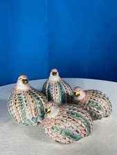 Collection Of Vintage H.F.P Macau Ceramic Love Birds Doves Chinese Porcelain picture