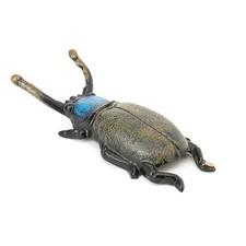 Sungmor Cast Iron Boot Jack Rustic Beetle Statue Shoe Horn Entrance Boots Puller picture