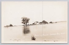 Bathing Beach, Suttons Bay, Michigan MI RPPC UNP Postcard picture