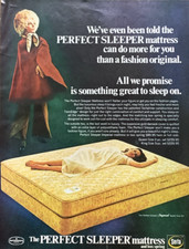 Serta Perfect Sleeper Mattress And Box Spring Vintage 1969 Print Ad #1076 picture