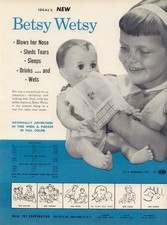 Vintage Betsy Wetsy Doll Toy Ad Reproduction Print Advertising 17x12 picture