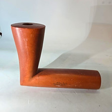 VINTAGE CATLINITE PIPESTONE PIPE SIGNED “LITTLE FEATHER” ATTRIBUTED JEFF DERBY picture