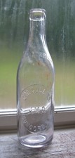 Vintage J M Collins J.M.C. Concord NH Bottle Clear Tinge Purple Blob Top picture