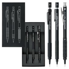 Pentel 60th Anniversary Limited Black Graph1000/GraphGear Mechanical Pencils Set picture