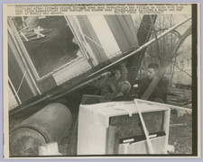 Vintage Press Photo 1957 Tornado Destruction Carbondale Illinois IL picture