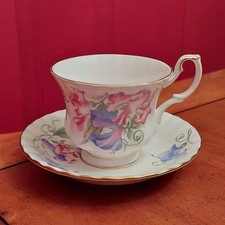 Vintage Royal Albert bone china Tea Dance Series BOLERO Teacup & Saucer 1993  picture
