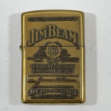 2000 Zippo Jim Beam 254BJB.929 Brass Emblem Bourbon Lighter USA picture