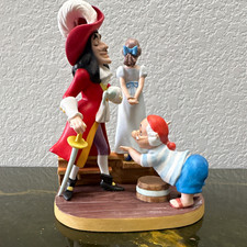 Disney Heroes & Villains Peter Pan Figurine Captain Hook Wendy & Mr. Smee #444 picture
