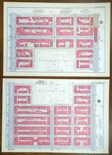 Vintage 1934 New York City NY Maps W116-W127 MOUNT MORRIS, MARCUS GARVEY PARK picture