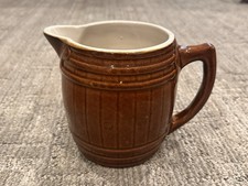 UHL Pottery Huntingburg IN RUSTIC BROWN BARREL 5.5