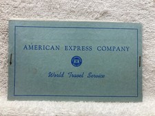 1950 New England Tour Receipt American Express Travel Company Folder Vtg picture