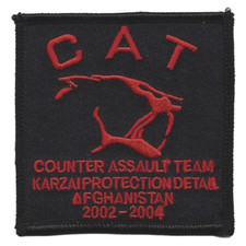 ARMY CAT SPECIAL FORCES COUNTER ASSAULT TEAM KARZAI PROTECTION EMBROIDERED PATCH picture