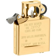 Zippo Pipe Lighter Insert Gold Plated Finish Flashed for Ideal Flame Draw 65845 picture