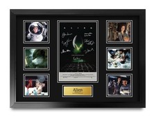 HWC Trading Alien Gifts Printed Signed Autograph Presentation - A2 Framed picture