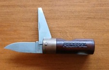 Vintage Federal 12 GA Shotgun Shell Pocket Knife & File Flathead Screwdriver picture