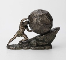 Veronese Design 8 1/8 Inch Sisyphus and The Eternal Boulder Cold Cast Resin B... picture