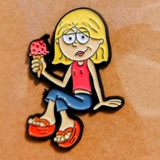 Lizzie McGuire Hilary Duff Eating Ice Cream Enamel Pin-2000s Nostalgia Accessory picture
