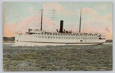 Vintage 1911 Str. Governor Dingley Steamship Postcard Portland ME picture
