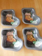 Wilton Christmas Stockings Singles Cake Pans, 4 Christmas Treat Pans picture
