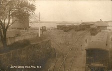 Woods Hole MA Cape Cod Train Depot c1910 Real Photo Vintage Postcard picture