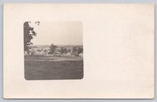 Vintage Real Photo Postcard AZO Back Early 1900s Town View picture
