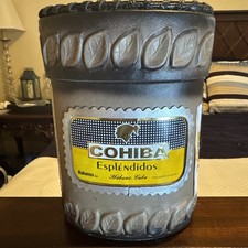 Vintage Cohiba Embossed Leather Humidifier – Espléndidos 9.25” Tall 7” Wide picture