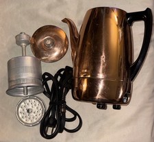 Vintage Universal Coffeematic Copper Percolator Untested For Parts Repair/Decor picture